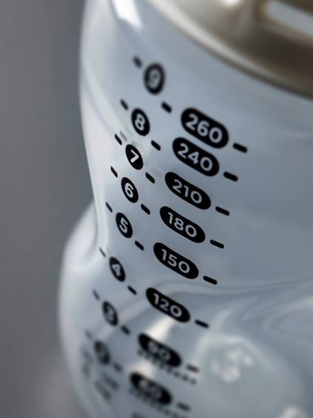 Natural Start Newborn Starter Kit, anti-koliekflessen van 150 ml en 260 ml met speen met langzame toevoer TOMMEE TIPPEE blauw+rouge - vertbaudet enfant 