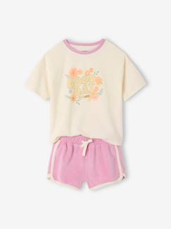-Ensemble T-shirt et short en éponge fille