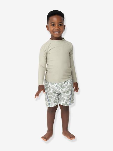 Shorts de bain imprimés pour garçons MATMAKI vert imprimé - vertbaudet enfant 