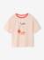 Ensemble T-shirt et short en éponge fille corail - vertbaudet enfant 