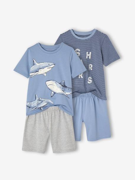 Garçon-Lot de 2 pyjashorts garçon requins