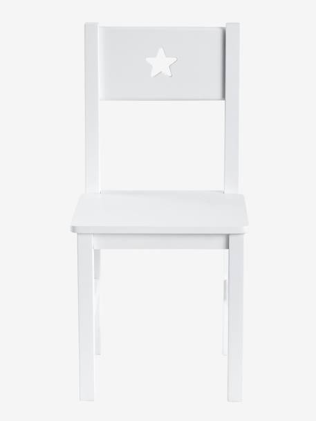Chaise maternelle, assise H. 30 cm LIGNE SIRIUS blanc+gris - vertbaudet enfant 