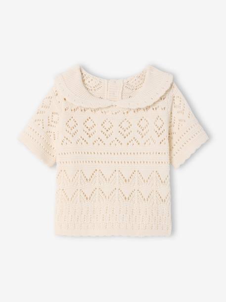 Bébé-Pull bébé manches en crochet