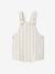 Bedrukte korte sweater van fleece voor baby's beige, geruit+blauw, gestreept - vertbaudet enfant 