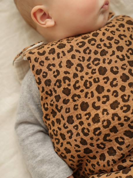 Gigoteuse été réversible en gaze de coton écru - vertbaudet enfant 