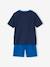 Lot de 2 pyjashorts garçon police bleu roi - vertbaudet enfant 
