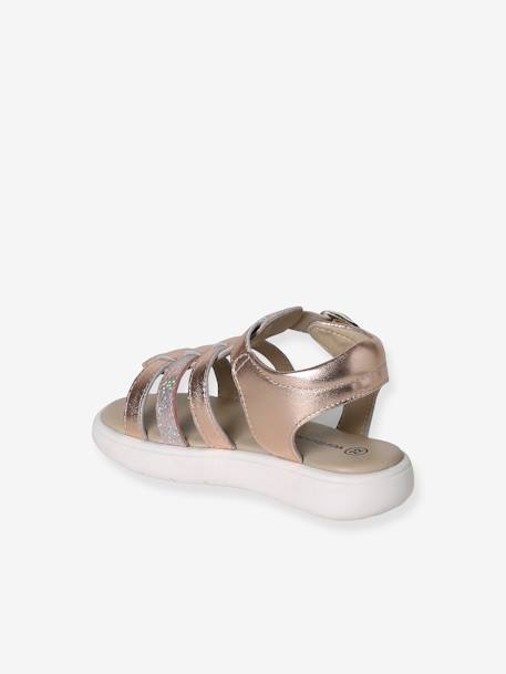 Sandales multi-brides en cuir bébé lot rose - vertbaudet enfant 