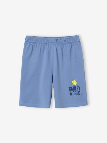 Pyjashort Smiley World so tired bleu chambray - vertbaudet enfant 