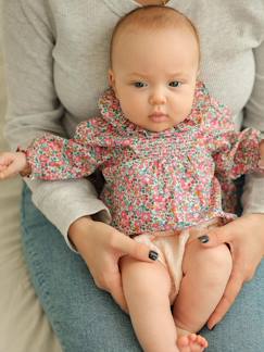 -Ensemble naissance 2 pièces blouse tissu Liberty et bloomer