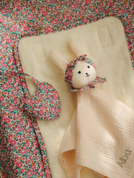 Housse matelas à langer en tissu Liberty rose pâle - vertbaudet enfant 
