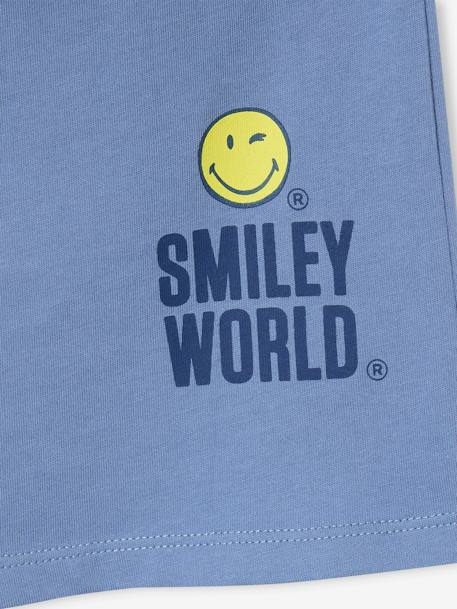 Pyjashort Smiley World so tired bleu chambray - vertbaudet enfant 