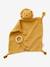 Doudou personnalisable en gaze de coton + hochet rond curry - vertbaudet enfant 