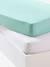 Lot de 2 draps-housses bébé en jersey extensible blanc+GRIS+JAUNE CURRY+ROSE PALE+VERT BLEUTE - vertbaudet enfant 