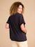 T-shirt grossesse allaitement en coton bio anthracite - vertbaudet enfant 