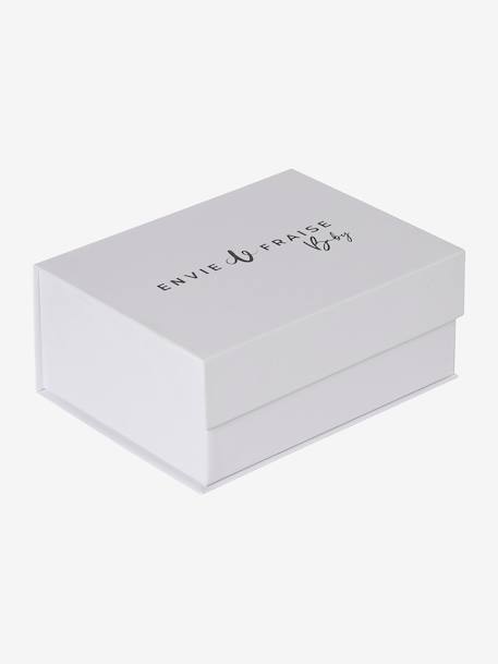 Coffret cadeau naissance cape de bain réversible personnalisable et gant vert sauge - vertbaudet enfant 