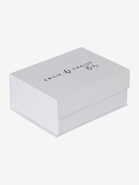 Cadeauset badjas en washandje ENVIE DE FRAISE ecru - vertbaudet enfant 