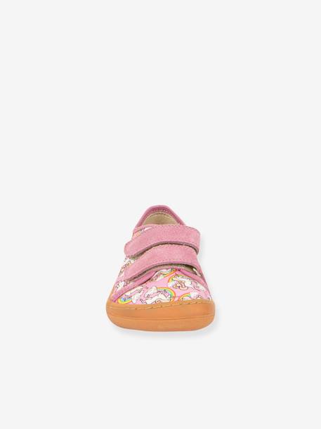 Sneakers voor jongens BAREFOOT CANVAS FRODDO antraciet+rozen - vertbaudet enfant 
