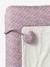 Housse matelas à langer personnalisable en tissu Liberty rose pâle - vertbaudet enfant 
