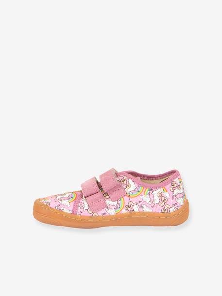 Sneakers voor jongens BAREFOOT CANVAS FRODDO antraciet+rozen - vertbaudet enfant 