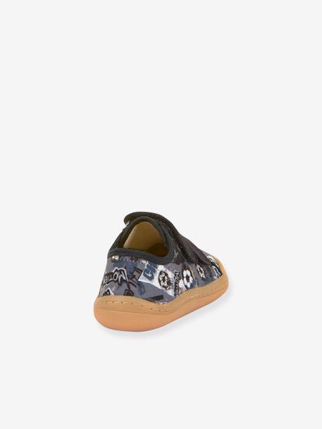 Sneakers voor jongens BAREFOOT CANVAS FRODDO antraciet+rozen - vertbaudet enfant 