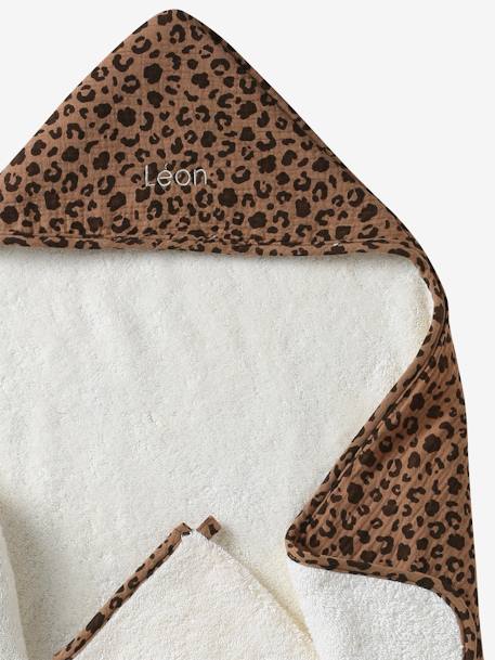 Cadeauset badjas en washandje ENVIE DE FRAISE ecru - vertbaudet enfant 