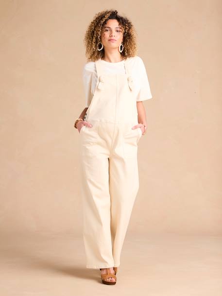 Salopette large de grossesse écru - vertbaudet enfant 
