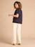 T-shirt grossesse allaitement en coton bio anthracite - vertbaudet enfant 