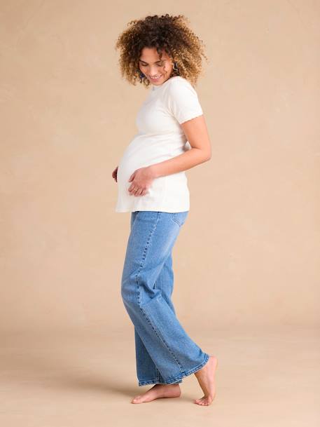 Jean de grossesse large bandeau seamless stone - vertbaudet enfant 