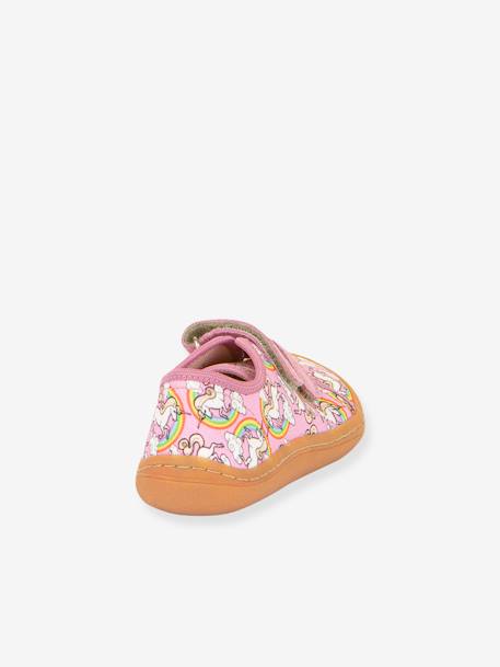Baskets pieds nus pour garçons BAREFOOT CANVAS froddo anthracite+rose - vertbaudet enfant 