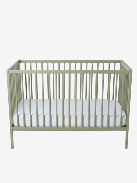 Cocoon babybed groen+hout+walnoot - vertbaudet enfant 