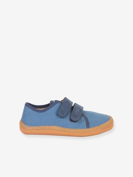 Baskets pieds nus pour garçons BAREFOOT CANVAS froddo anthracite+bleu+rose - vertbaudet enfant 