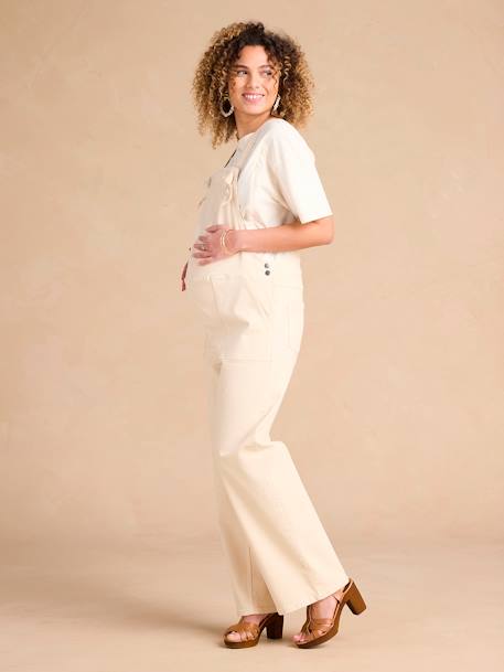 Salopette large de grossesse écru - vertbaudet enfant 