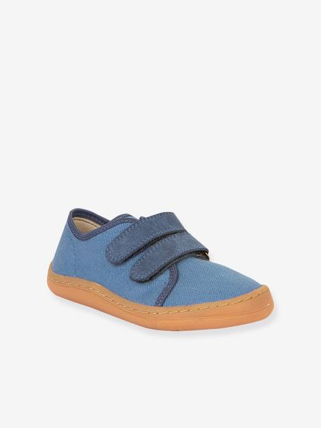 Baskets pieds nus pour garçons BAREFOOT CANVAS froddo anthracite+bleu+rose - vertbaudet enfant 