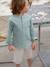 Chemise col Mao personnalisable blanc+bleu ardoise+bleu ciel+vert sauge - vertbaudet enfant 