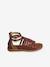 Sandales esprit spartiates cuir enfant collection maternelle marron - vertbaudet enfant 