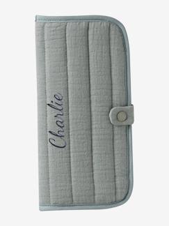 Puériculture-Sac à langer-Protège livret de famille en gaze de coton