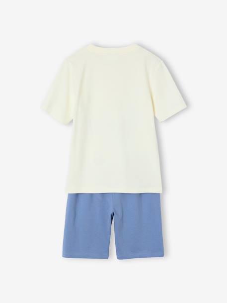 Pyjashort Smiley World so tired bleu chambray - vertbaudet enfant 