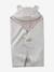 Plaid met capuchon voor baby van molton, gevoerd met pluche beige, bedrukt - vertbaudet enfant 