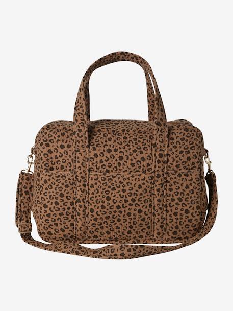 Sac à langer évolutif 24 ou 48h léopard personnalisable beige - vertbaudet enfant 