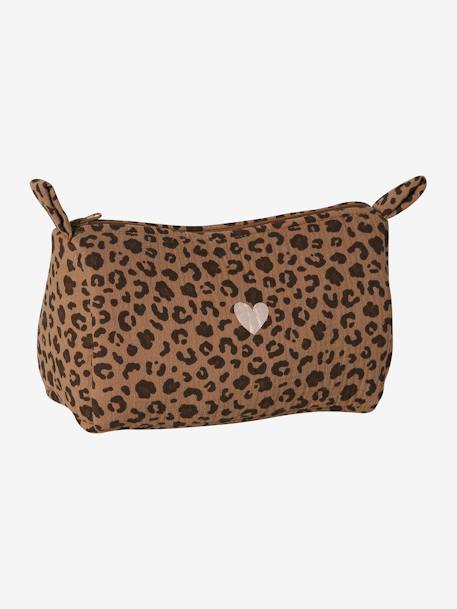 Sac à langer évolutif 24 ou 48h léopard personnalisable beige - vertbaudet enfant 