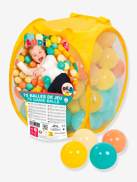 75 gemengde speelballen LUDI meerkleurig - vertbaudet enfant 