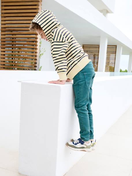 Slim garçon couleur morphologique MEDIUM beige+bleu nuit+noir+tomette+vert+vert émeraude - vertbaudet enfant 