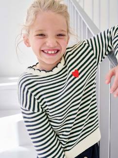 -Pull fille à rayures