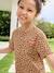 T-shirt fille imprimé manches courtes anthracite+beige+jaune pâle+sable - vertbaudet enfant 