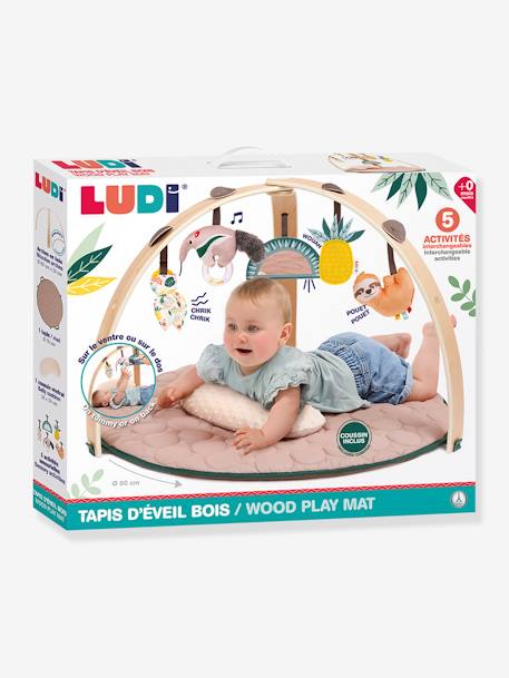Leertapijt met houten boog LUDI. meerkleurig - vertbaudet enfant 
