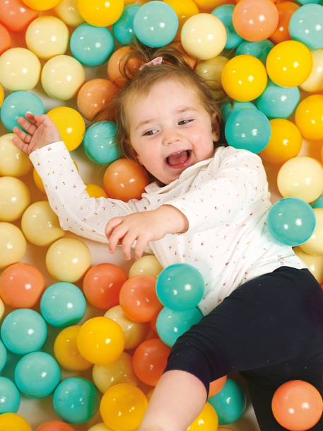 75 gemengde speelballen LUDI meerkleurig - vertbaudet enfant 