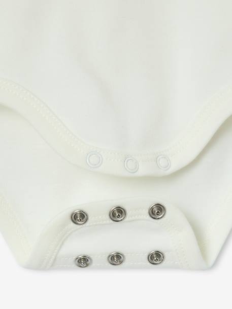 Meegroeipakje met kraag van Liberty-stof ENVIE DE FRAISE ecru - vertbaudet enfant 