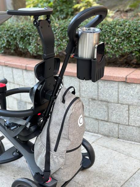 Tas + steun voor GLOBBER driewieler grijs - vertbaudet enfant 