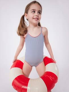 -Gestreept badpak voor meisjes PETIT BATEAU