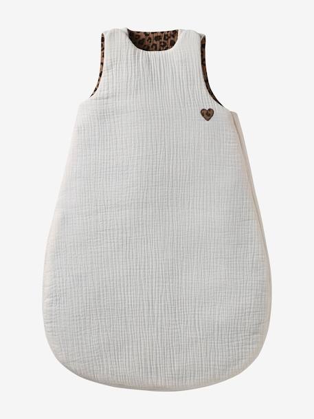 Gigoteuse été réversible en gaze de coton écru - vertbaudet enfant 
